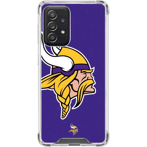 NFL Minnesota Vikings Retro Logo Galaxy A52 5G Clear Case